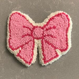 Handmade Mug Rug - Pink Bow